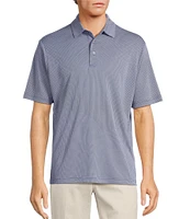 Roundtree & Yorke Performance The Fairway Short Sleeve Jacquard Polo Shirt