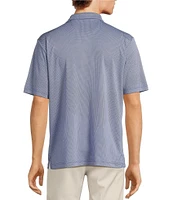 Roundtree & Yorke Performance The Fairway Short Sleeve Jacquard Polo Shirt