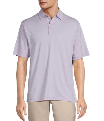 Roundtree & Yorke Performance The Fairway Short Sleeve Jacquard Polo Shirt