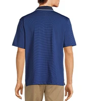 Roundtree & Yorke Performance The Fairway Short Sleeve Placed Chest Stripe Polo Shirt