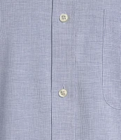 Roundtree & Yorke Performance The Traveler Long Sleeve Solid Chambray Sport Shirt