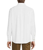 Roundtree & Yorke Performance The Traveler Long Sleeve Solid Twill Sport Shirt