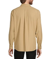 Roundtree & Yorke Performance The Traveler Long Sleeve Solid Twill Sport Shirt