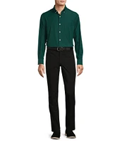 Roundtree & Yorke Performance The Traveler Long Sleeve Solid Twill Sport Shirt