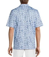Roundtree & Yorke Performance Triangle Printed Polo Shirt