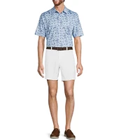Roundtree & Yorke Performance Triangle Printed Polo Shirt