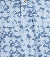 Roundtree & Yorke Performance Triangle Printed Polo Shirt