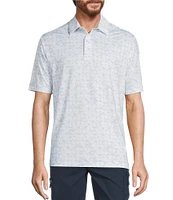 Roundtree & Yorke Performance Triangle Printed Polo Shirt