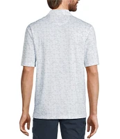 Roundtree & Yorke Performance Triangle Printed Polo Shirt