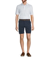 Roundtree & Yorke Performance Triangle Printed Polo Shirt