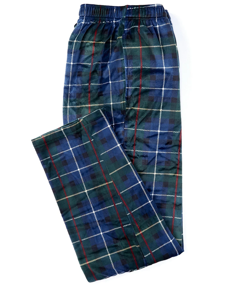 Roundtree & Yorke Plaid Microfleece Sleep Pants