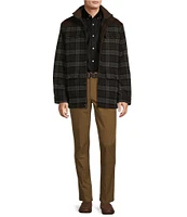 Roundtree & Yorke Plaid Wool Blend Jacket