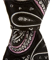 Roundtree & Yorke Pop Of Paisley 3 1/4#double; Woven Silk Tie