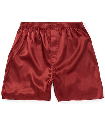 Roundtree & Yorke Solid Charmeuse Lounge Jam Shorts