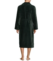 Roundtree & Yorke Robe Long Sleeve Solid Plush Robe