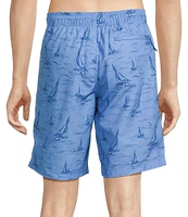 Roundtree & Yorke Sailboat 10#double; Inseam Swim Trunks