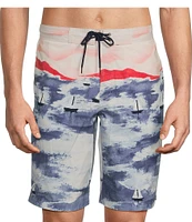 Roundtree & Yorke Sailboat Scenic 10#double; Swim Trunks