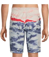 Roundtree & Yorke Sailboat Scenic 10#double; Swim Trunks