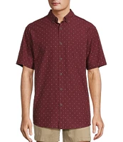 Roundtree & Yorke Short Sleeve Clip Dobby Sport Shirt