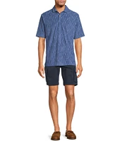 Roundtree & Yorke Short Sleeve Jacquard Terry Polo Shirt