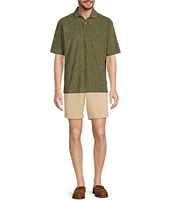 Roundtree & Yorke Short Sleeve Jacquard Terry Polo Shirt