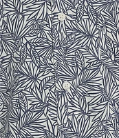 Roundtree & Yorke Short Sleeve Leaf Print Seersucker Sport Shirt