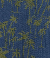 Roundtree & Yorke Short Sleeve Palm Print Coatfront Shirt