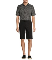 Roundtree & Yorke Short Sleeve Patterned Polynosic Polo Shirt