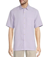 Roundtree & Yorke Short Sleeve Small Check Sport Shirt