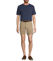 Roundtree & Yorke Short Sleeve Solid Heathered Pocket Crew T-Shirt