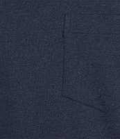 Roundtree & Yorke Short Sleeve Solid Heathered Pocket Crew T-Shirt