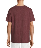 Roundtree & Yorke Short Sleeve Solid Henley Shirt