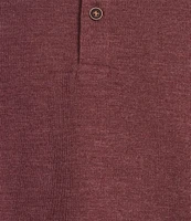 Roundtree & Yorke Short Sleeve Solid Henley Shirt