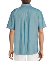Roundtree & Yorke Short Sleeve Solid Oxford Sport Shirt