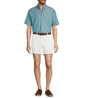 Roundtree & Yorke Short Sleeve Solid Oxford Sport Shirt