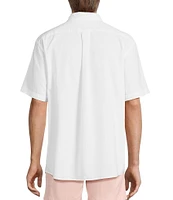 Roundtree & Yorke Short Sleeve Solid Oxford Sport Shirt