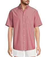 Roundtree & Yorke Short Sleeve Solid Oxford Sport Shirt