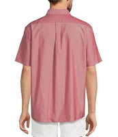 Roundtree & Yorke Short Sleeve Solid Oxford Sport Shirt