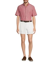 Roundtree & Yorke Short Sleeve Solid Oxford Sport Shirt
