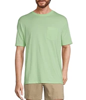 Roundtree & Yorke Short Sleeve Solid Pocket Crew T-Shirt