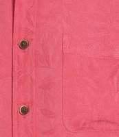 Roundtree & Yorke Short Sleeve Solid Polynosic Jacquard Sport Shirt