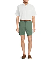 Roundtree & Yorke Short Sleeve Solid Seersucker Sport Shirt