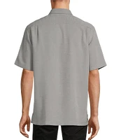 Roundtree & Yorke Short Sleeve Solid Slub Sport Shirt