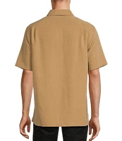 Roundtree & Yorke Short Sleeve Solid Slub Sport Shirt