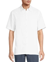 Roundtree & Yorke Short Sleeve Solid Slub Sport Shirt