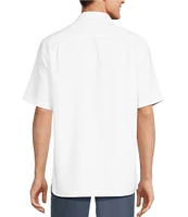 Roundtree & Yorke Short Sleeve Solid Slub Sport Shirt