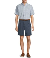 Roundtree & Yorke Short Sleeve Spacedye Seersucker Sport Shirt