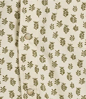 Roundtree & Yorke Short Sleeve Sprig Print Sport Shirt