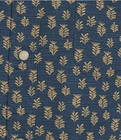 Roundtree & Yorke Short Sleeve Sprig Print Sport Shirt