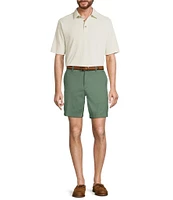 Roundtree & Yorke Short Sleeve Stripe Polynosic Polo Shirt
